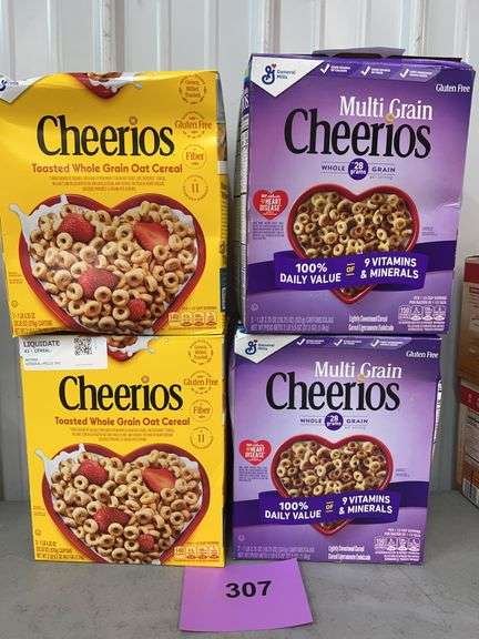 (4) CHEERIOS CEREAL BOXES - ORIGINAL & MULTI GRAIN