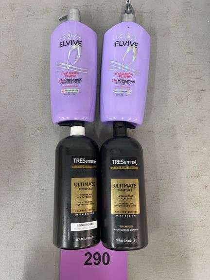 4PC HAIR CARE LOT - L'OREAL ELVIVE & TRESEMME