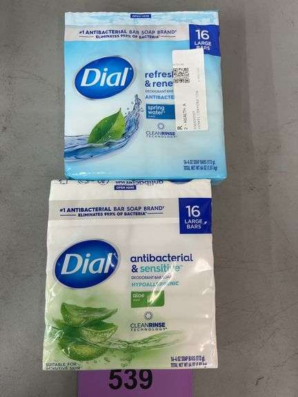 (2) PACKS OF DIAL BAR SOAP