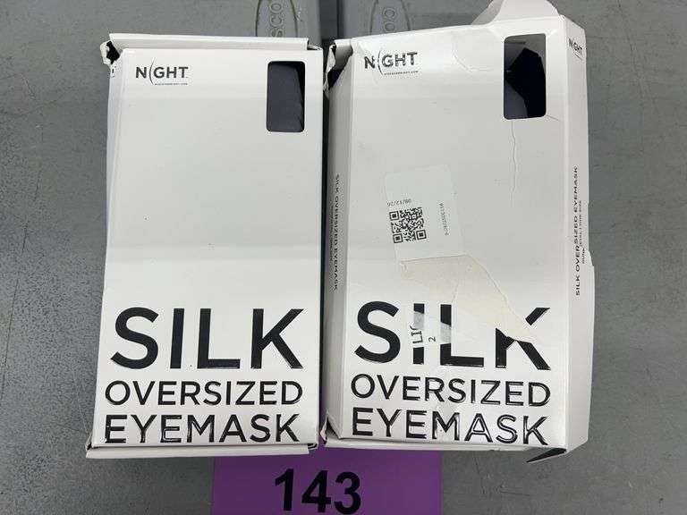 (2) NIGHT SILK OVERSIZED EYE MASKS