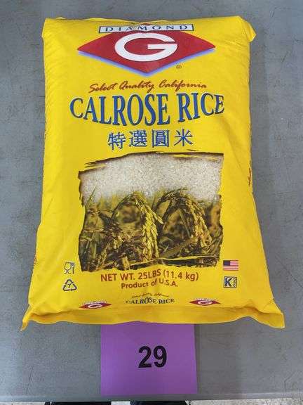 25LB BAG OF DIAMOND G CALROSE RICE