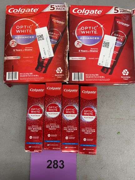 (14) TUBES OF COLGATE OPTIC WHITE TOOTHPASTE