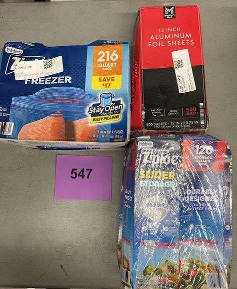 3PC STORAGE LOT - BAGS, FOIL SHEETS