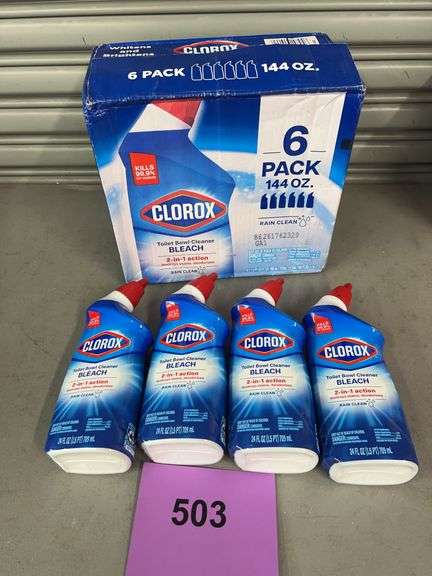 (10) BOTTLES OF CLOROX TOILET BOWL CLEANER RAIN CLEAN
