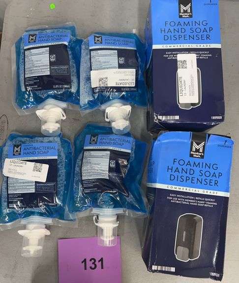 (2) FOAMING HAND DISPENSERS & (4) REFILLS