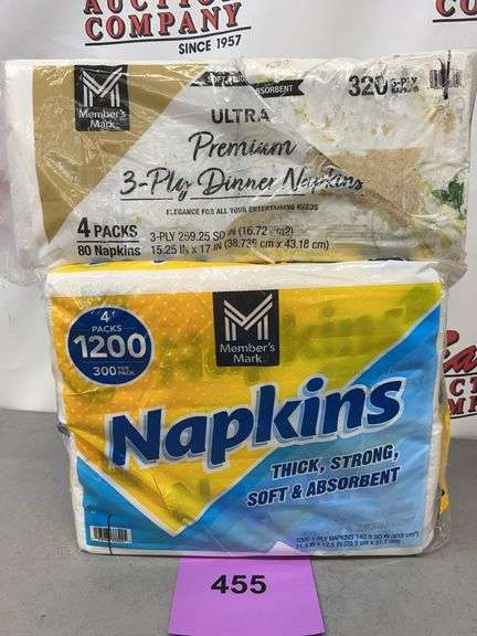 (2) PACKS OF NAPKINS