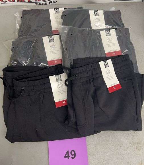 6PC MENS ATHLETIC SHORTS LOT SIZE XL