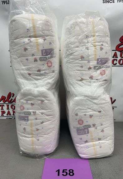 (2) PACKS OF HUGGIES 360 FIT DIAPERS SIZE 7
