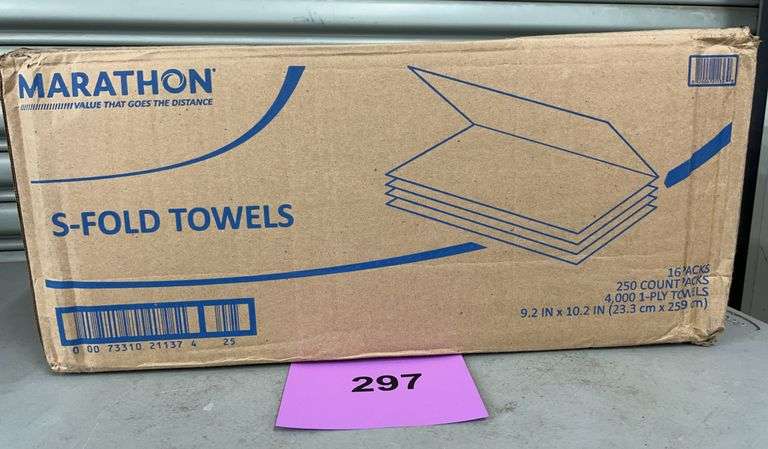 BOX OF MARATHON S-FOLD PAPER TOWELS