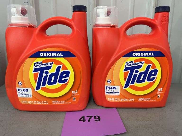 (2) JUGS OF TIDE ORIGINAL ULTRA CONCENTRATED DETERGENT