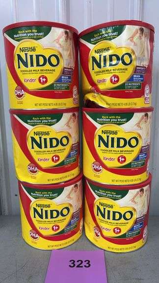 (6) CANS OF NESTLE NIDO KINDER 1+ TODDLER MILK BEVERAGE