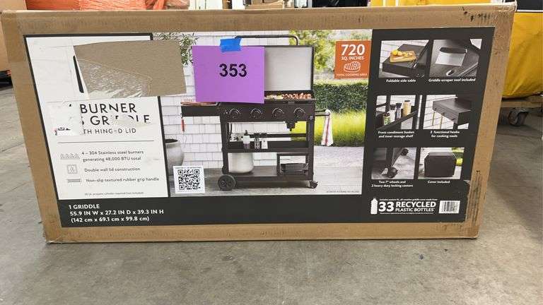4 BURNER GAS GRIDDLE IN BOX