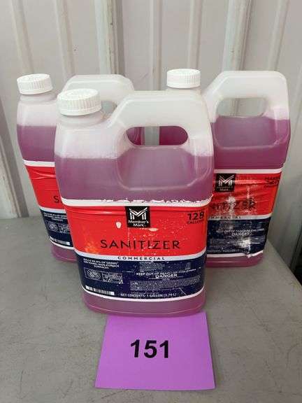 (3) JUGS OF COMMERCIAL SANITIZER 1 GALLON