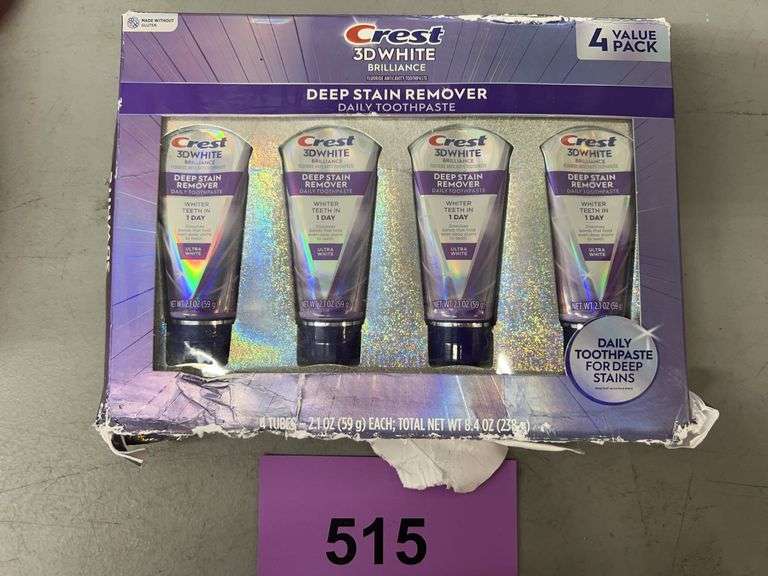 PACK OF CREST 3D WHITE BRILLIANCE DEEP STAIN REMOVER