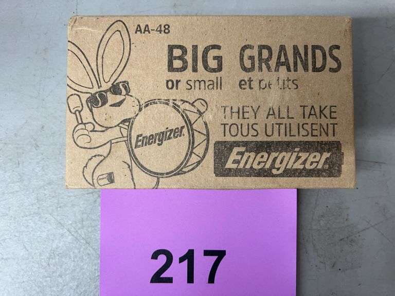 BOX OF ENERGIZER MAX AA ALKALINE BATTERIES