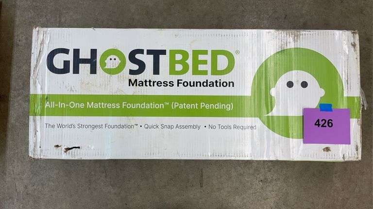 GHOSTBED QUEEN SIZE MATTRESS FOUNDATION IN BOX