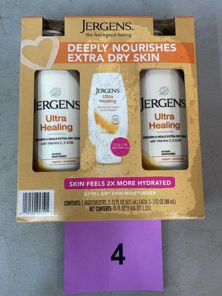 PACK OF JERGENS ULTRA HEALING MOISTURIZERS