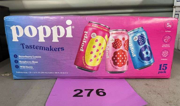 PACK OF POPPI PREBIOTIC SODA VARIETY