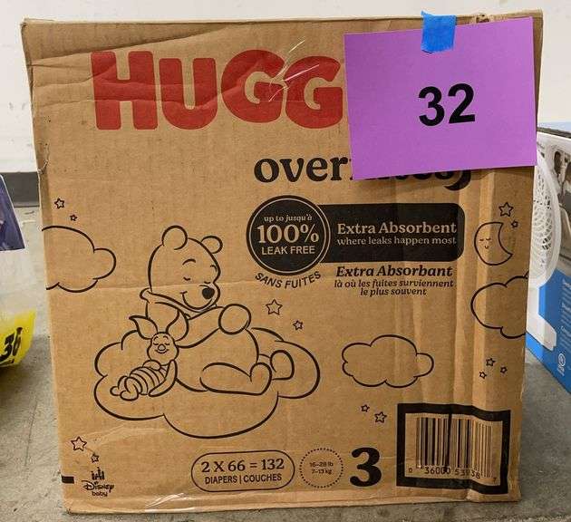HUGGIES OVERNITES DIAPERS SIZE 3