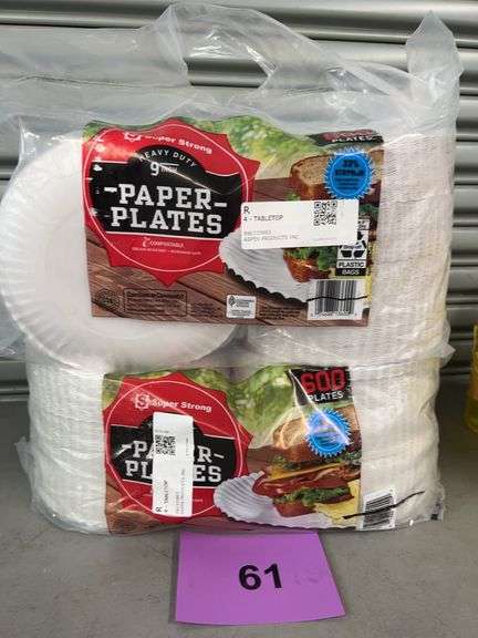 (2) PACKS OF SUPER STRONG HEAVY DUTY PAPER PLATES