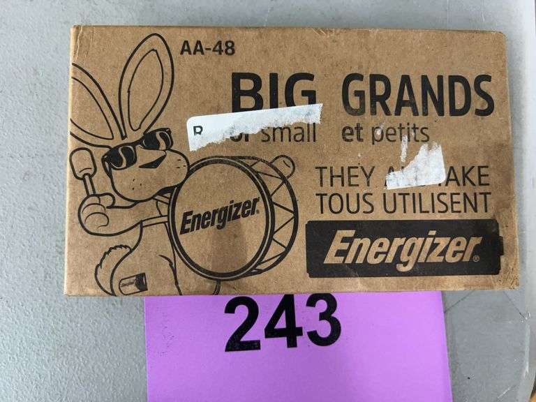 BOX OF ENERGIZER MAX AA ALKALINE BATTERIES