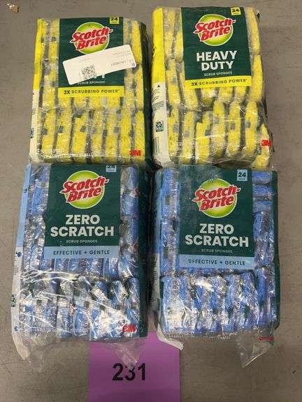 (4) PACKS OF SCOTCH-BRITE SCRUB SPONGES