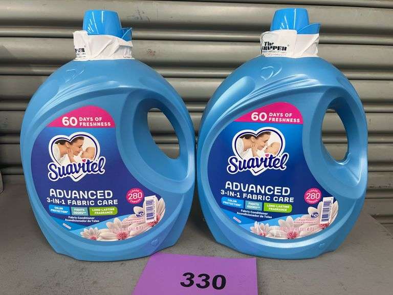 (2) JUGS OF SUAVITEL ADVANCED 3-IN-1 FABRIC CARE