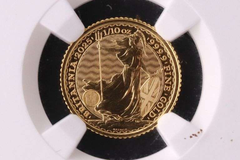 2025 Britannia Gold Great Britain $10 Coin - First Releases