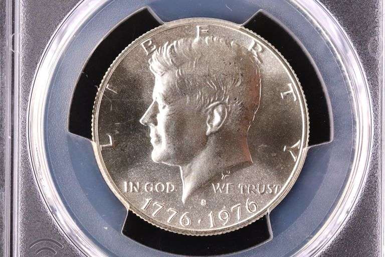 1976 S Proof Kennedy SILVER Half Dollar Coin Independance Hall 40% Silver 50 Cent