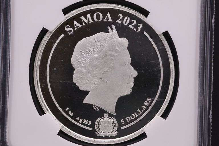 2023 Samoa $5 1 oz .999 Silver CD Comics Superman NGC Certified MS68