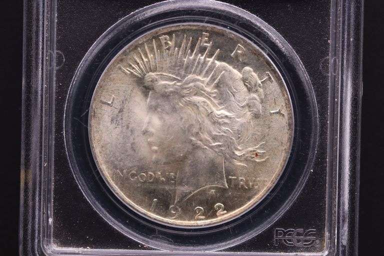 1922 USA Peace Dollar PCGS Certified MS63