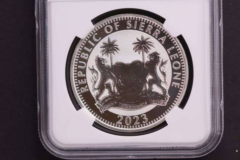 2023 Sierra Leone $1 Tutankhamun .999 1 oz NGC Certified Reverse PF69
