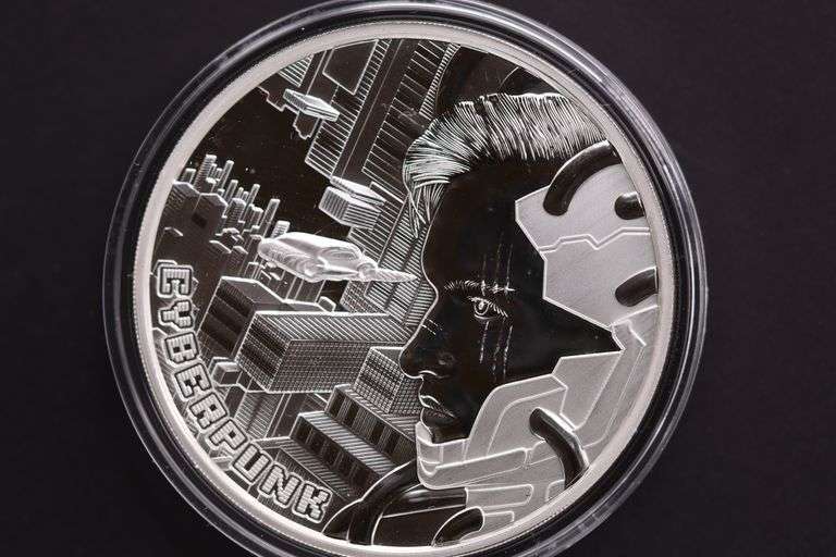 2023 Niue  Cyberpunk  $2 2 oz Pure Fine Silver