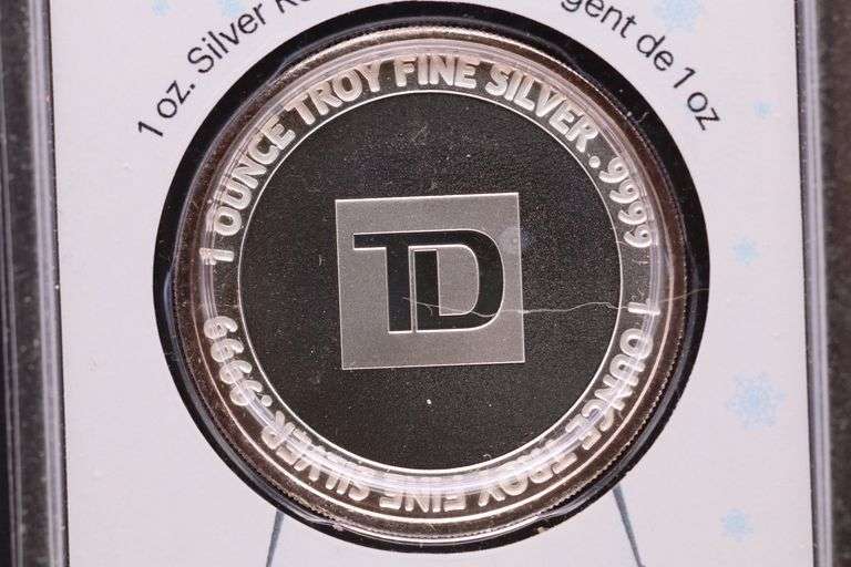 1 oz .999 TD Silver Round - Winter Skating -Sealed