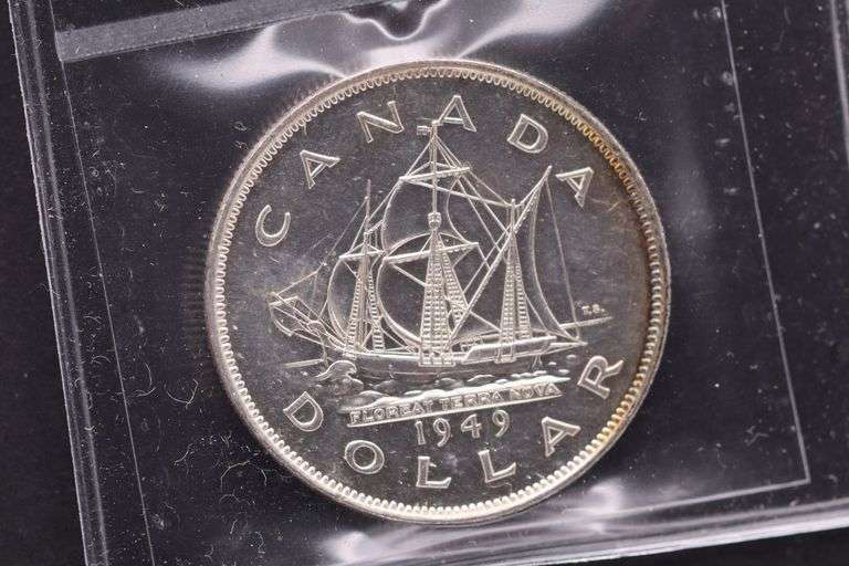 1949 Canada Silver Dollar ICCS Certified MS62