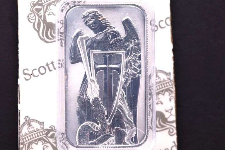 Archangel Michael 1 oz .999 Silver Bar Scottsdale BU in CAPSULE *MINT SEALED!
