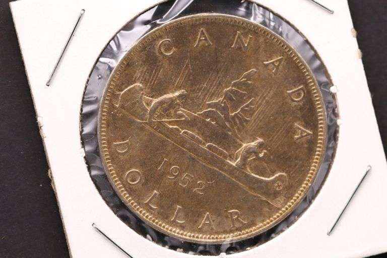 1952 Canada Silver Dollar   - Nice Toning
