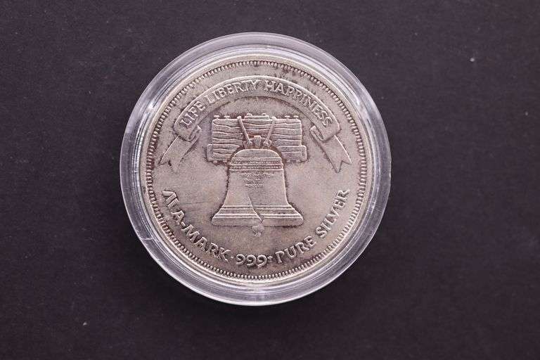 A-Mark 1 oz .999 Liberty Slver Round