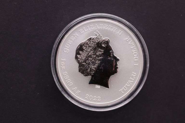 Tuvalu 1$ 2022 James Bond 007 60 years silver 99.9% 1 oz coin + capsule