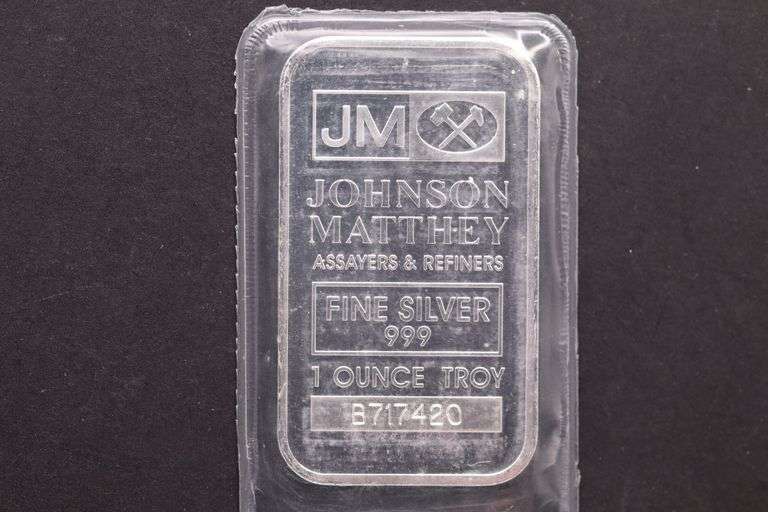 1 oz Sealed Johnson Mathey Silver Bar - Sealed
