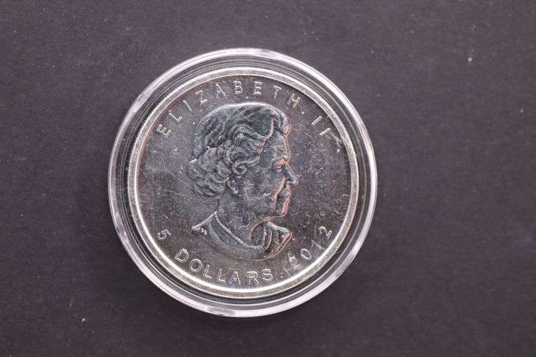 2012 Silver Canadian Moose $5 COIN 1 OZ .9999 Fine Silver