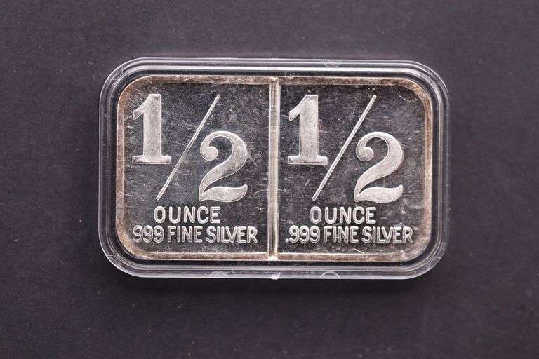 Vintage 1oz .999 Silver Art Bar - International Trade Unit / Eagle, Flag