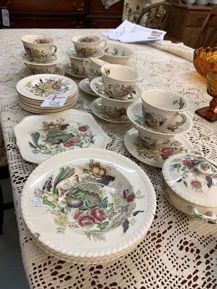 JOHNSON BROS “BIRD OF PARADISE” CHINA SET - EK Auctioneers LLC
