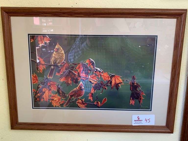 G CLAIR RED BIRDS 29X22