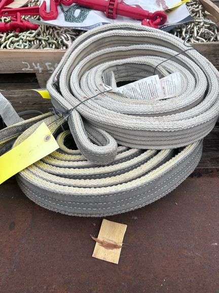 (2) USED NYLON LIFTING SLINGS