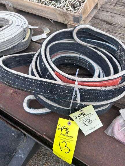 (2) USED NYLON LIFTING SLINGS