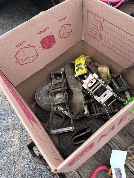 ASST USED RATCHET STRAPS