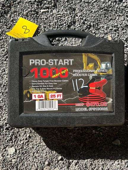 UNUSED PRO START 1000 HD BOOSTER CABLES
