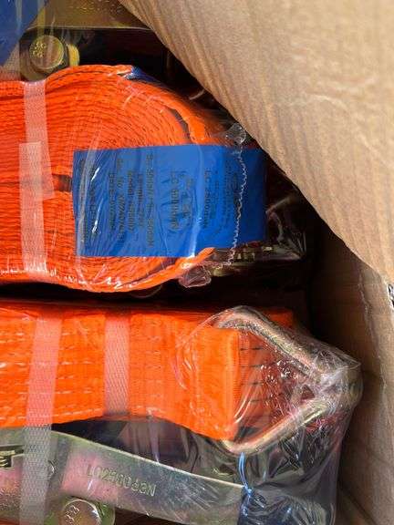 QTY. (10) UNUSED 2"X27' RATCHET STRAPS