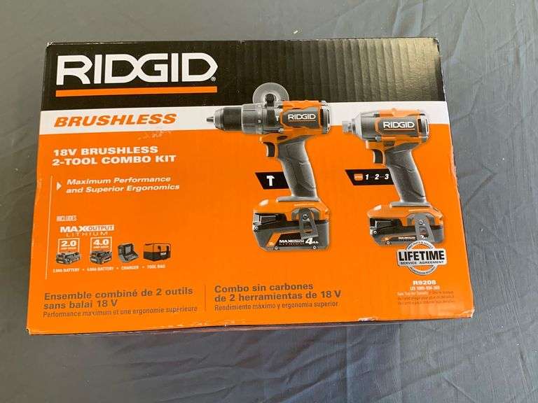 RIDGID 18V BRUSHLESS  2 TOOL COMBO KIT